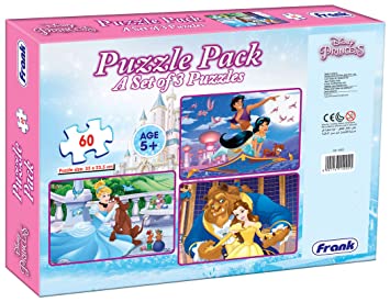 DISNEY PRINCESS PUZZLE PACK (3 *60 PCS)