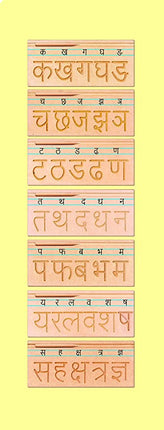 FINGER CARVING BOARD HINDI CONSONANTS (SET OF 3 TRAY)