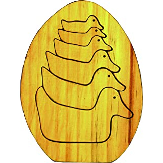 EGG (7 PCS. JIGSAW PUZZLE) NATURAL FINISH