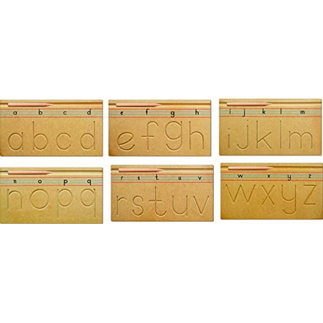 CARVING ENG. ALPHABETS-LOWERCASE (ABC) (SET OF 6 TRAY)