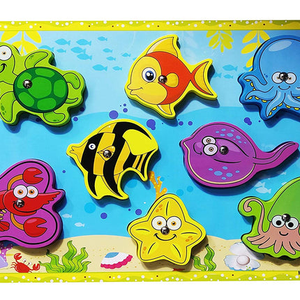 Wooden Magnetic Fishing Game - EKT0620