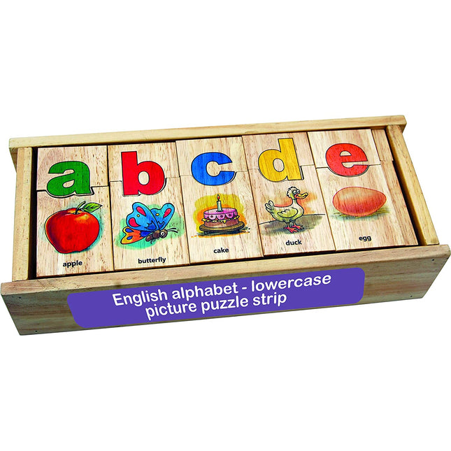 ENGLISH ALPHABET-LOWERCASE PUZZLE STRIP