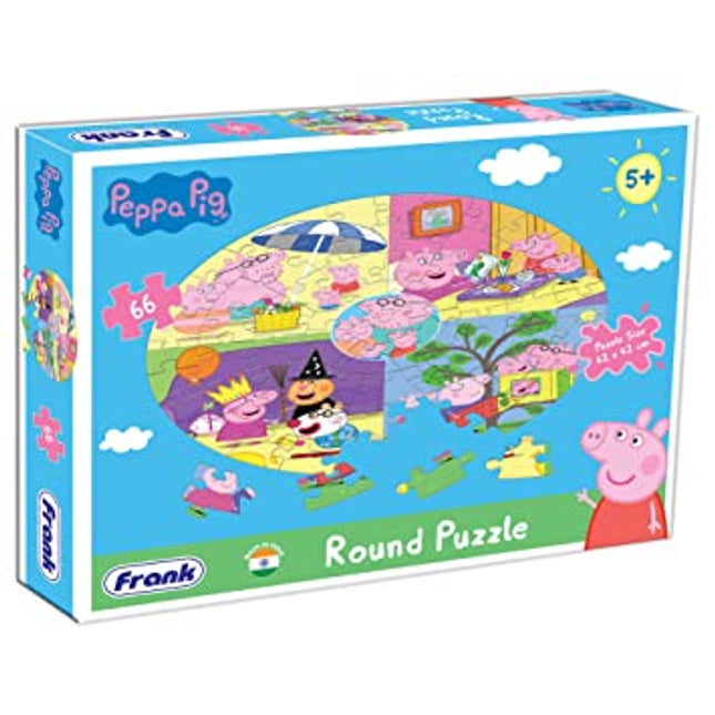 PEPPA PIG : 66 PCS ROUND PUZZLE