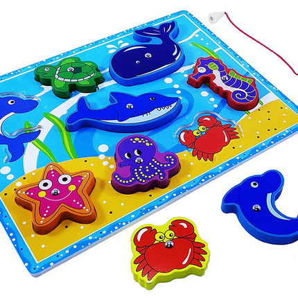Wooden Magnetic Fishing Game - EKT0620