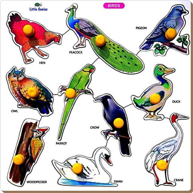 BIRDS-CROW TRAY-LARGE WITH BIG KNOB