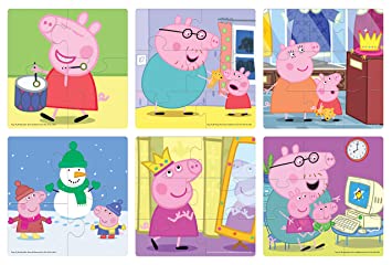 PEPPA PIG - 6 IN 1 PUZZLES
