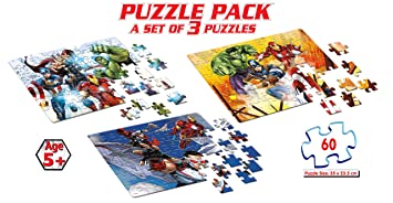 AVENGERS (3 X 60PCS.) - PUZZLE PACK