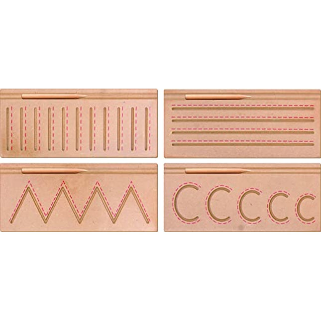 CARVING BASIC LINES(SET OF 4 TRAY)