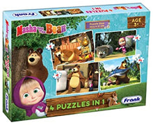Load image into Gallery viewer, MASHA AND THE BEAR - 4 IN 1 (9,12,18,24) PUZZLES
