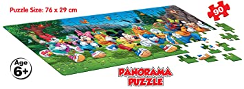 MICKEY AND FRIENDS  PANORAMA PUZZLE(90PCS PUZZLE)