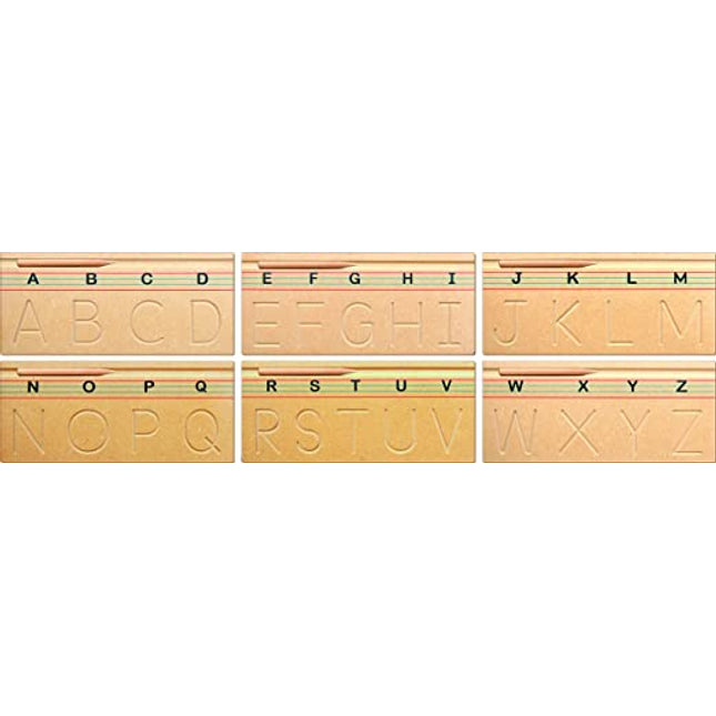 CARVING ENGLISH ALPHABETS-UPPERCASE (ABC) (SET OF 6 TRAY)