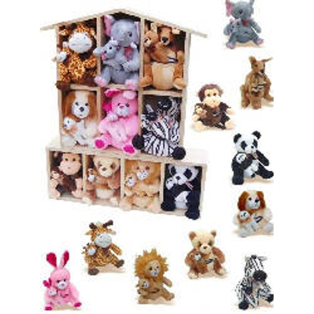 PLUSH TOYS-ANIMAL & THEIR BABY (SET OF 10 PAIRS)