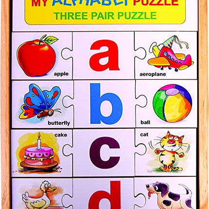 ENGLISH ALPHABET THREE PAIR PUZZLE