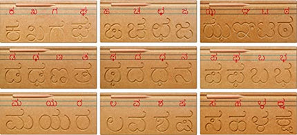 CARVING KANNAD CONSONANTS (SET OF 9 TRAY)