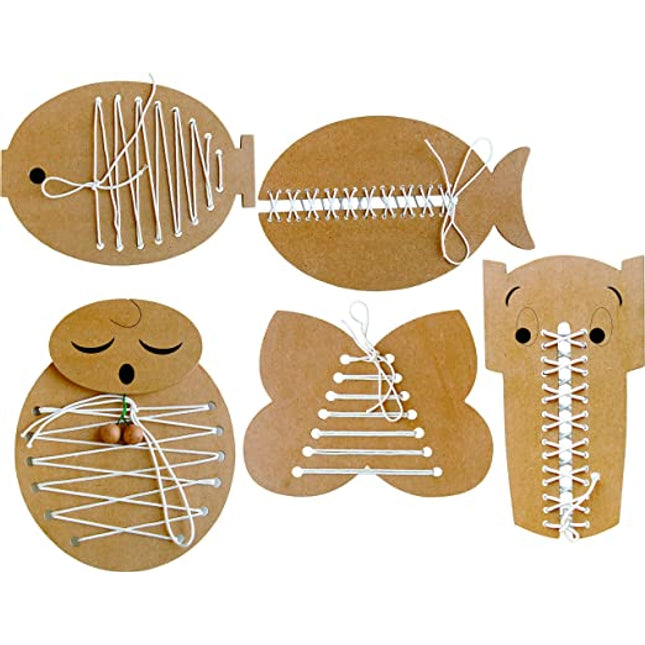 THREADING SET-ANIMALS (SET OF 5 PCS.)