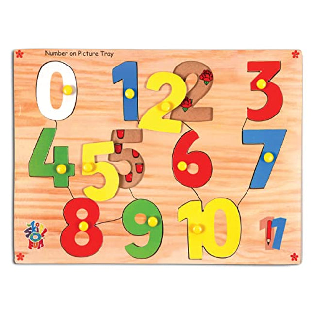 Number On Picture Tray (0-10) (With Knobs)