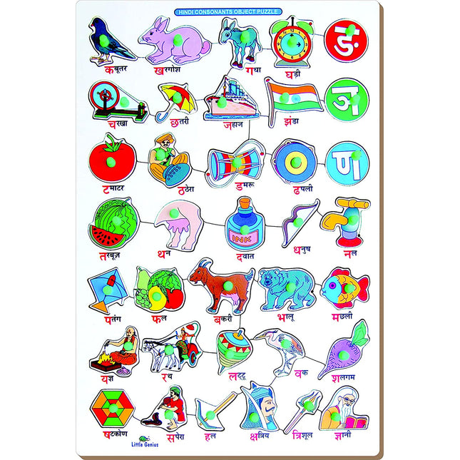 HINDI ALPHABET PICTURE PUZZLE