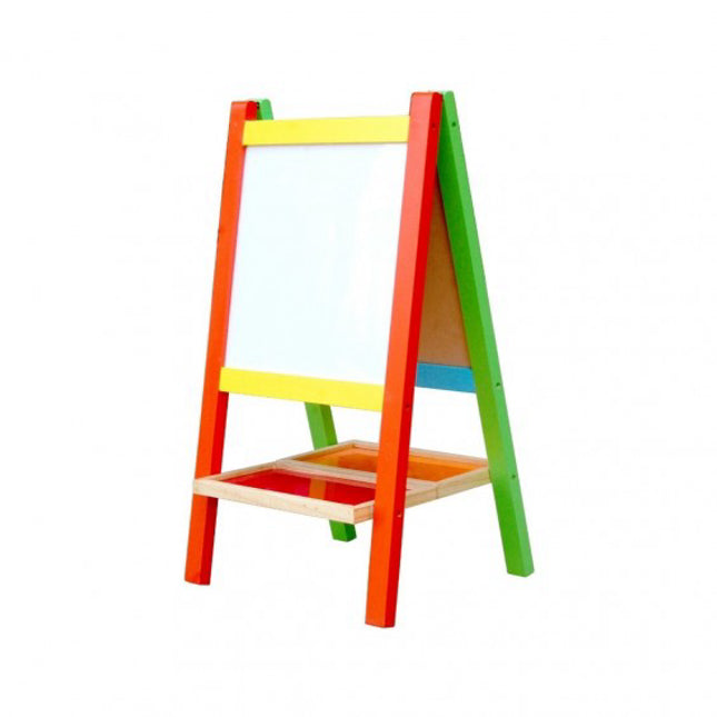 CHILDREN EASEL BOARD (GREEN+WHITE) COLOURED