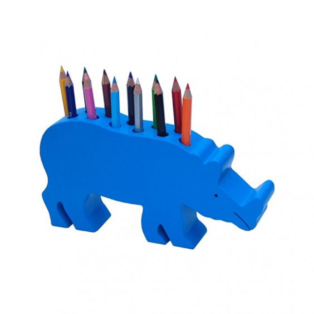 CRAYON HOLDER-RHINO-COLOURED