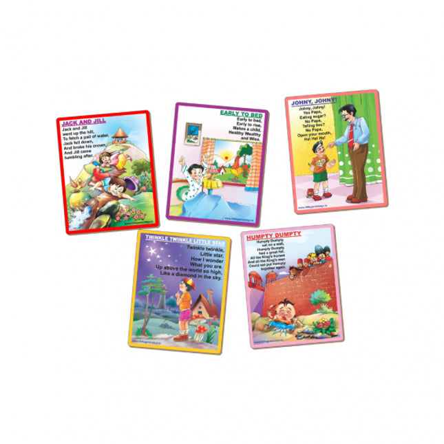 RHYMES-ENGLISH-HUMPTY DUMPTY (SET OF 5 RHYMES- HANGING)