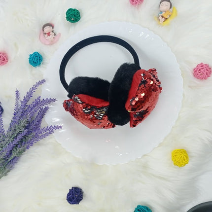 Glitter Ear Muffs - Black - CTKA0009
