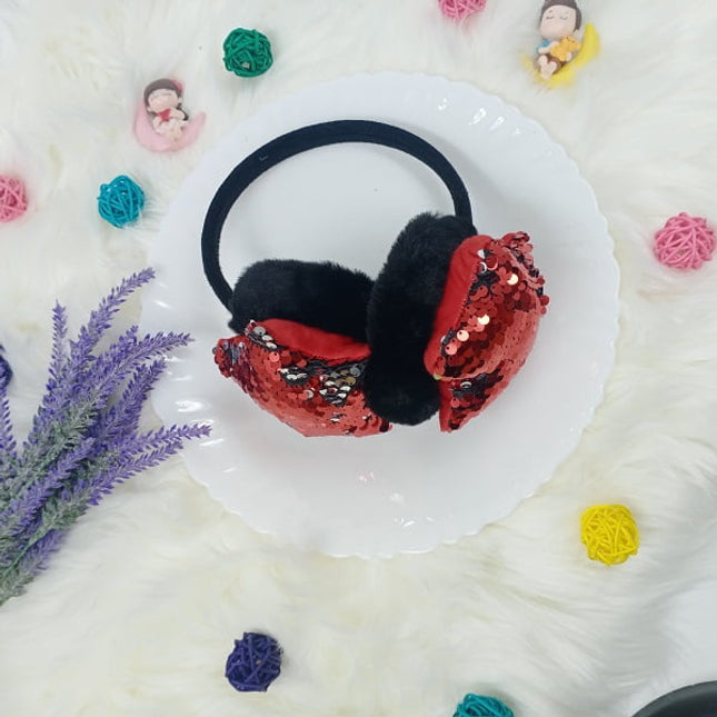 Glitter Ear Muffs - Black - CTKA0009