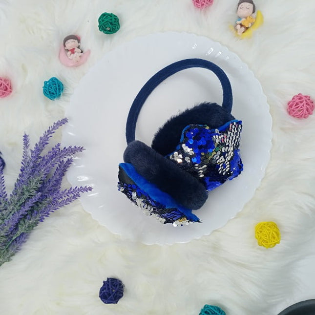 Glitter Ear Muffs - Blue - CTKA0010