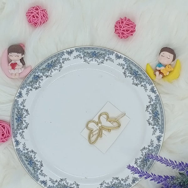 Plain Golden Clips - Butterfly - CTKA0014