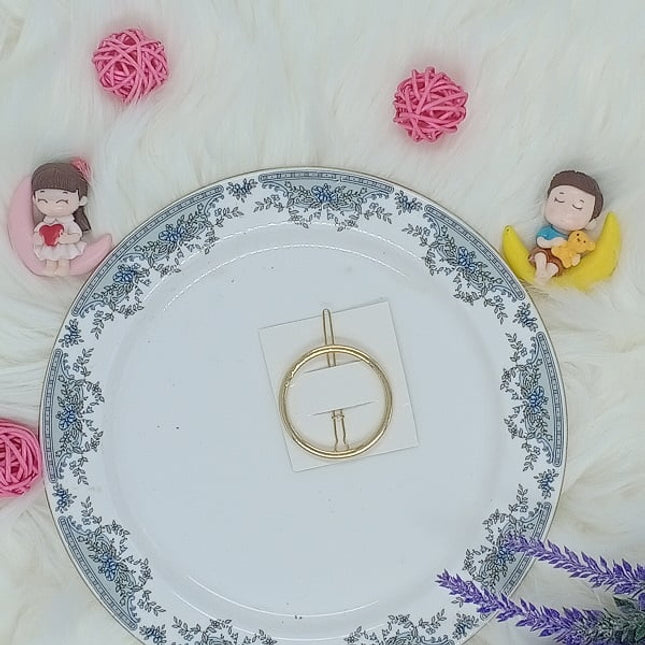 Plain Golden Clips - Circle - CTKA0018