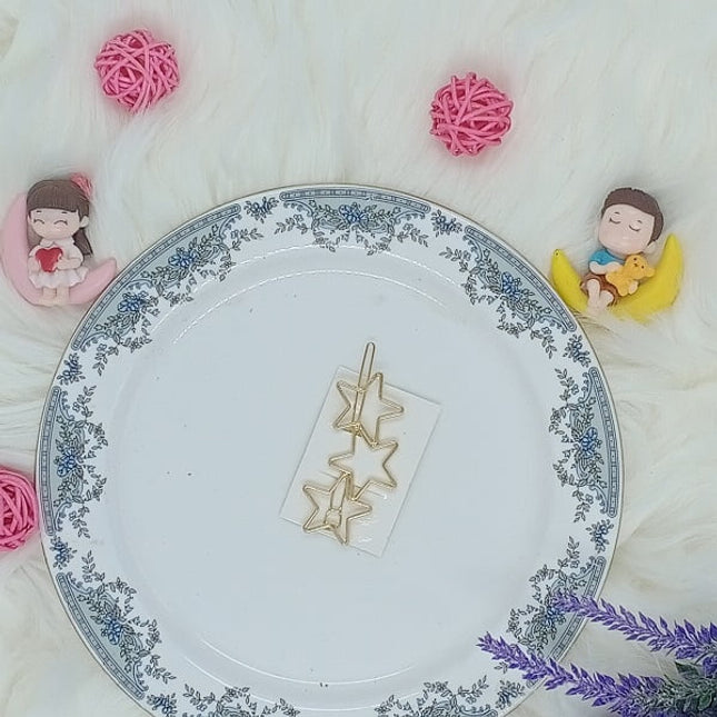 Plain Golden Clips - Triple Star - CTKA0021