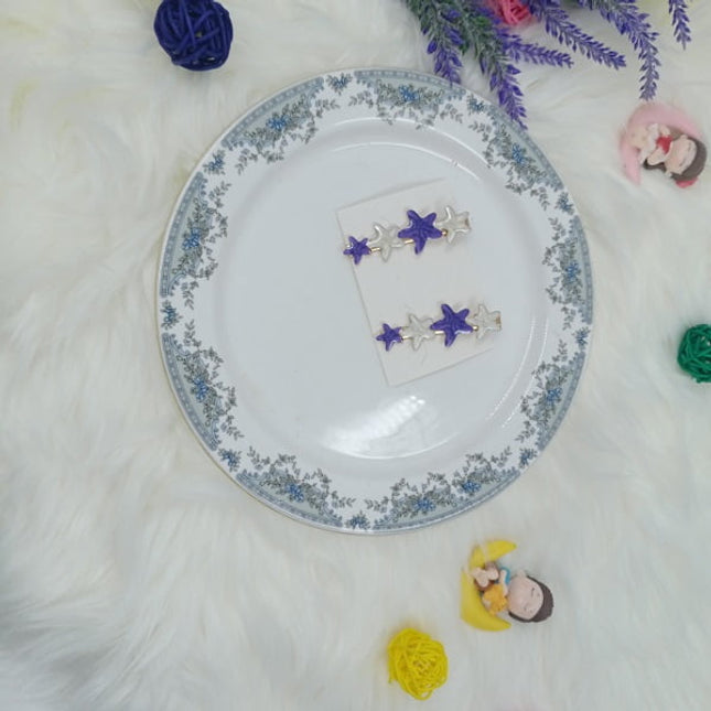 Mini Star Clips - Purple - CTKA0066