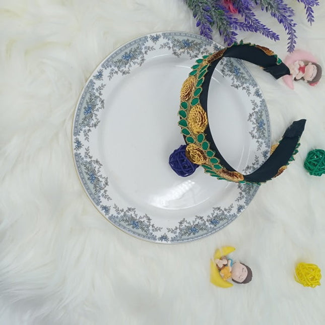 Party Wear Hair band - Green - CTKA0093