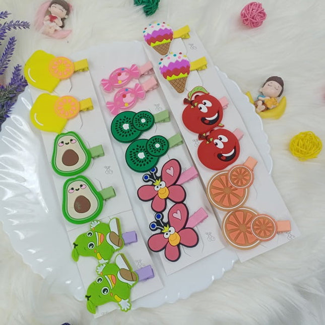 Colorful Multi design hair clip - CTKA0098