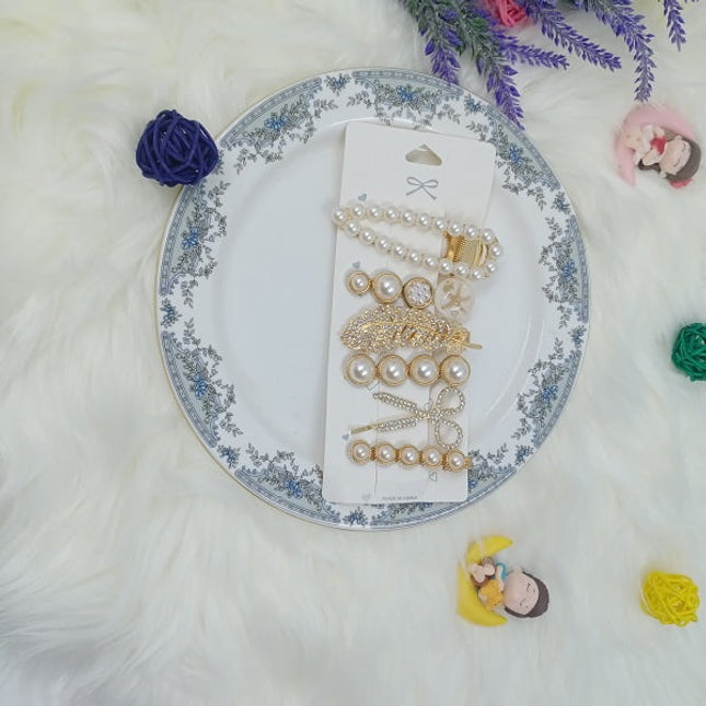 Korean Clip card - 6 in 1 Stone n pearl - CTKA0116