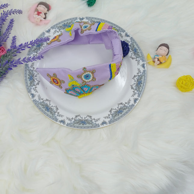 Party wear heavy - hair band - purple - CTKA0126