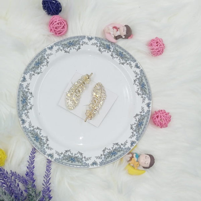 Leaf Design stone Clip - CTKA0129