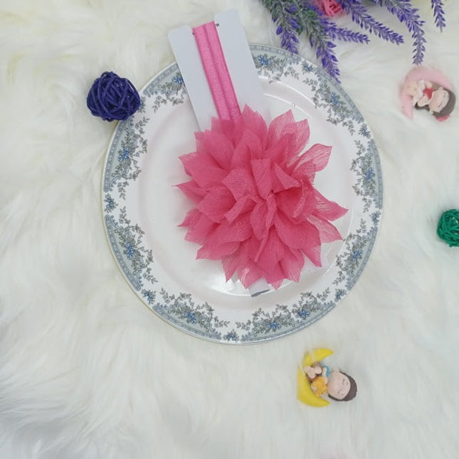 Hair Band - Cloth Type - Flower - Pink - CTKA0131