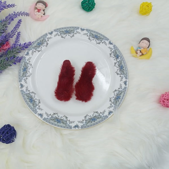 Soft Big Tic tack Clips - Maroon - CTKA0149