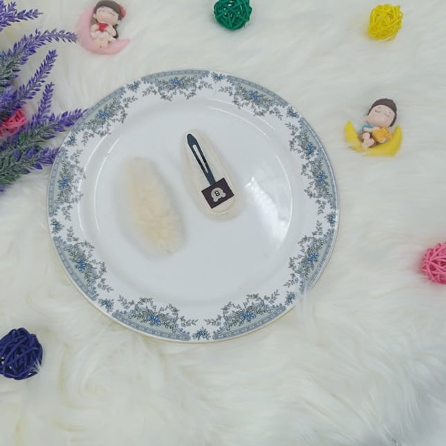 Soft Big Tic tack Clips - White - CTKA0154