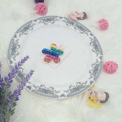 Rainbow hair Clip - Flower - CTKA0156