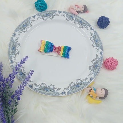 Rainbow hair Clip - Bow - CTKA0160