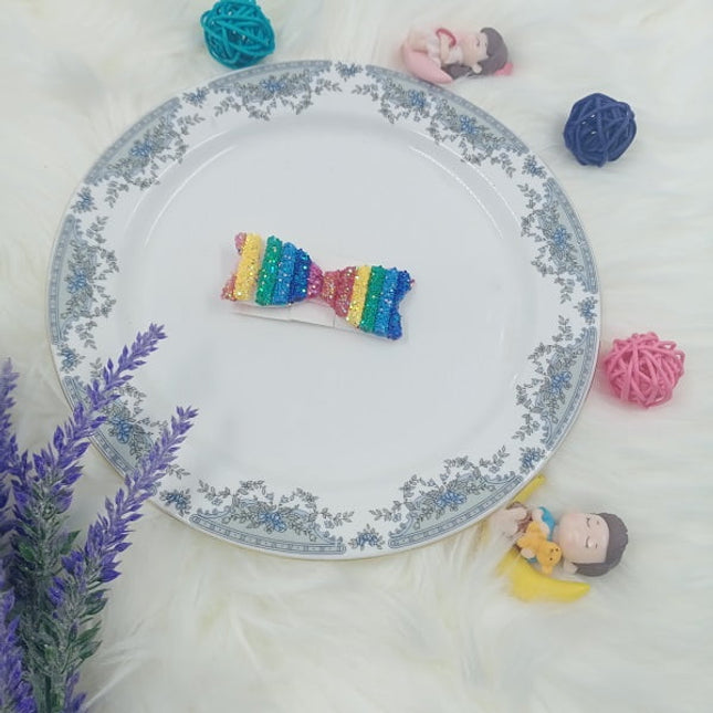 Rainbow hair Clip - Bow - CTKA0160