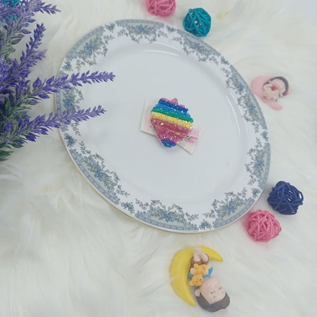 Rainbow hair Clip - Strawberry - CTKA0161