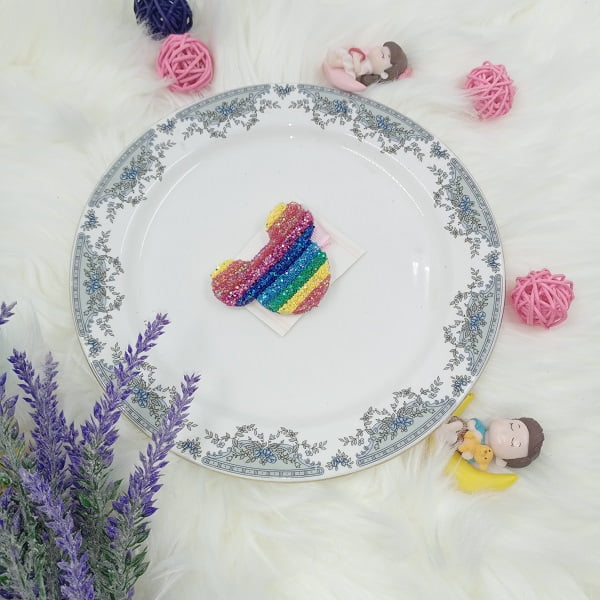 Rainbow hair Clip - Teddy - CTKA0162