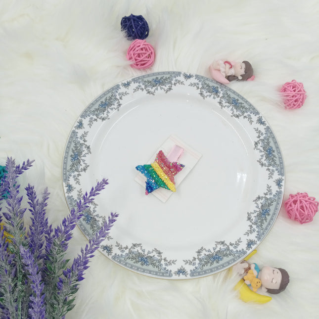 Rainbow hair Clip - Star - CTKA0164