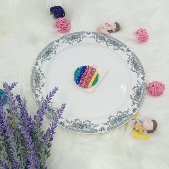 Rainbow hair Clip - Circle - CTKA0165