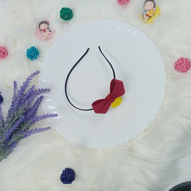 Bow Hair bands - Kids - maroon - CTKA0169