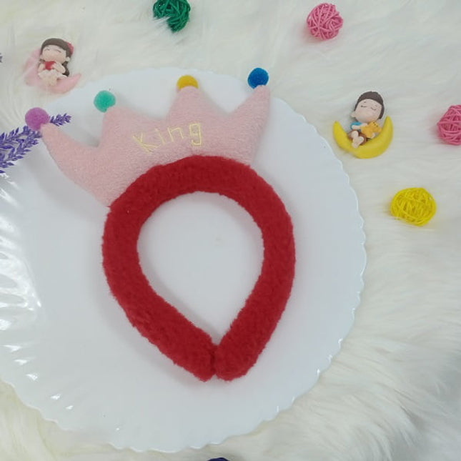 Crown hair Bands - soft - Red - CTKA0175