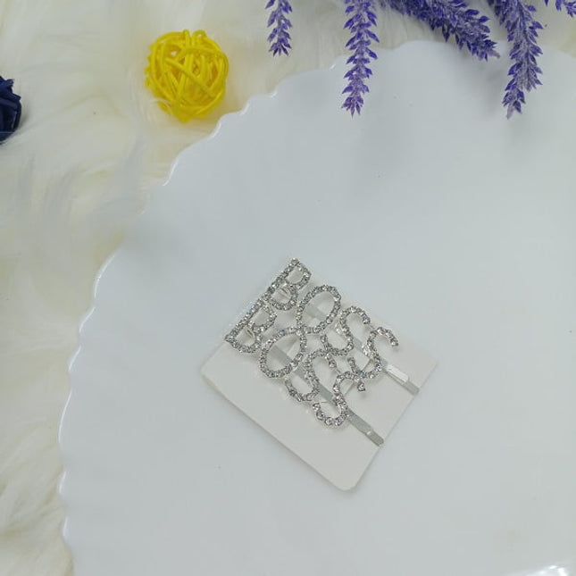 Stone Letter Clips - White Stone - Boss - CTKA0184