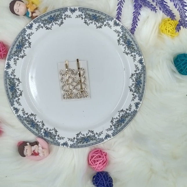 Stone Letter Clips - Gold Stone - Boss - CTKA0189